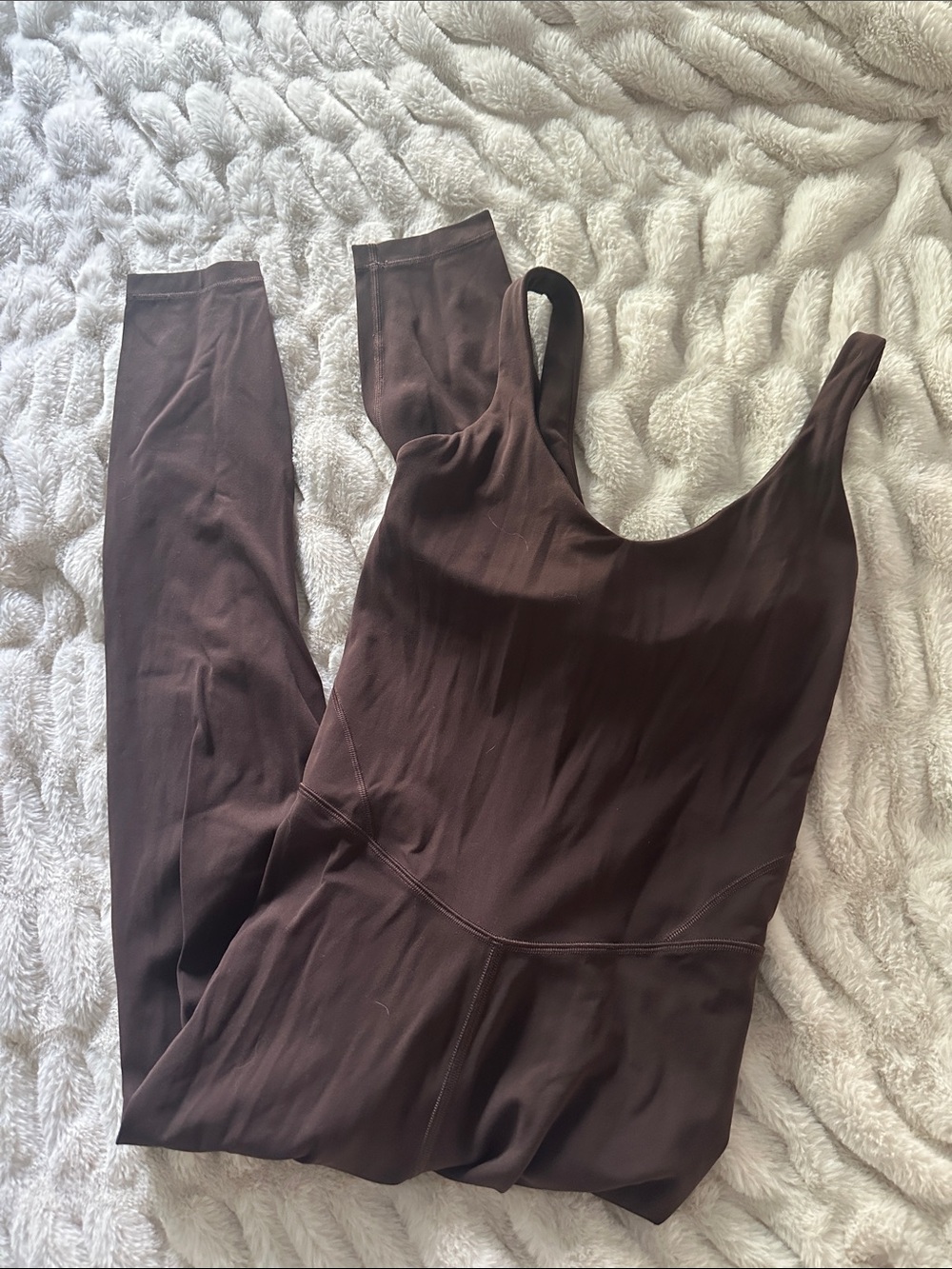 Lululemon Espresso Jumpsuit Size 6 Square Dot Classic Brown Women's Jumpsuit